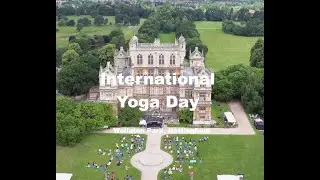 Stunning 4k Drone Footage Of International Yoga Day 2024 Celebration, Nottingham