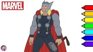 Marvel Avengers Coloring Book Thor Coloring Page Marvel Superhero Coloring Book Page