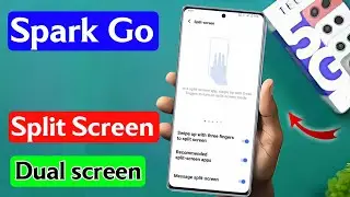 Techno spark go split screen setting | techno spark go dual screen setting | techno spark go 