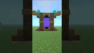 MINECRAFT LOW RESOURCES PORTAL[BUILD]#shorts