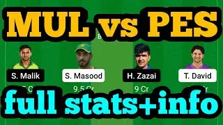 MUL vs PES Dream11|MUL vs PES Dream11 Prediction|MUL vs PES Dream11 Team|