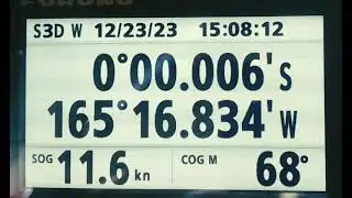 Crossing Equator from South to North | Pacific Ocean