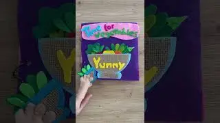 Teddy Bear's Morning Routine & Eating Healthy Fruit | Quiet Book for Kids!#healthylifestyle