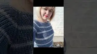 Связала реглан сверху просто на одном дыхании #knitting #love
