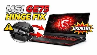 Петля сломана на ноутбуке MSI GE75. Простой ремонт!