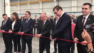 Predsednik Vučić na otvaranju prve fabrike u MIND parku 07.12.18.