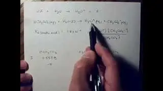 Calculating the hydrogen ion or hydroxide ion concentration for weak acids