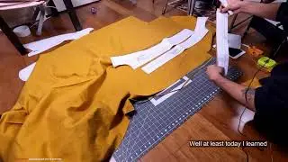 New Project = Floor Stream | Cutting FINISH FABRIC!! | Wardrobe By Me Utility Jacket