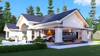 Dream Ranch Home  🏡 Spacious 220 SQM House Design with Huge Garage | 21.4 x 21.1M Modern House Plan