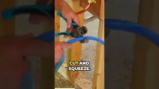 Cut PEX pipes EASILY! These sharkbite pipe cutters make the job a breeze #diy #PipeCutting #plumbing