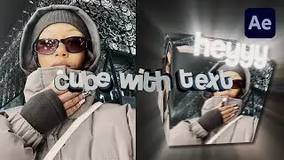 Cube with text tutorial (with project file) - After effects