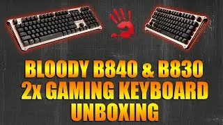 Распаковка оптико-механической игровой клавиатуры Bloody B840 и B830