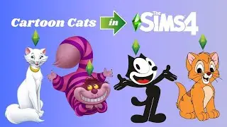 Cartoon Cats in The Sims 4