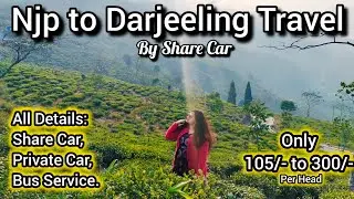 Njp to Darjeeling Travel By Share Car | All Details | Budget Travel to Darjeeling | Travel Vlog |