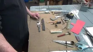 Soldering the guards and fine sanding...almost done.