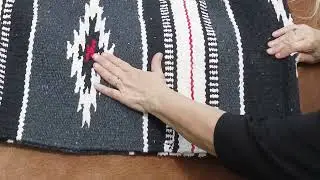 TAHOE TACK NAVAJO MULTICOLORED HANDWOVEN ACRYLIC WESTERN SADDLE BLANKET 32