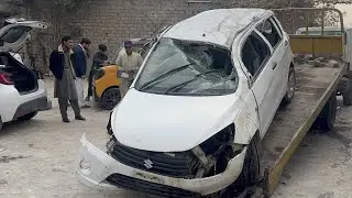 Suzuki Cultus Accident Repair | Complete Body Restoration at Workshop