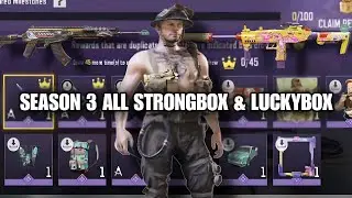 Season 3 All New Strongbox & Luckybox Rewards codm 2025 | Codm Season 3 Leaks 2025