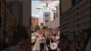 Palestine support from Germany #middleeast #islamicvideo #palestine #palestina #israel #iran #viral