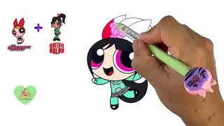 Sugar and Spice: Drawing Vanellope x Blossom Fusion