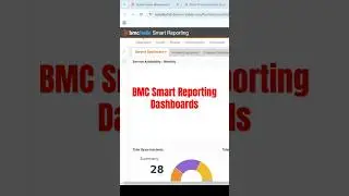 BMC SMART REPORTING DASHBOARDS #helix #bmcremedy #training   