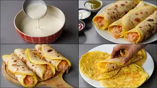 Egg Paratha Roll | Liquid Dough Egg Paratha Roll | Egg Roll | Paratha Roll Recipe | N'Oven Foods