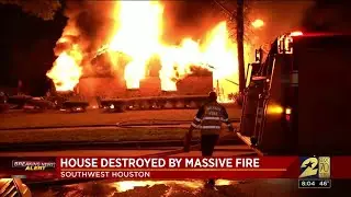 House destroyed by massive fire