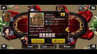 DroidHen games Texas Hold Em Poker || Join me 🤭 Royal Straight & just Reading Players🫣😄