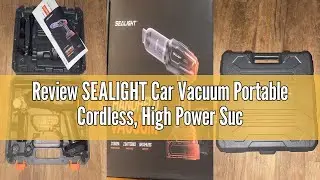 Review SEALIGHT Car Vacuum Portable Cordless, High Power Suction and Air Duster, 7 in 1 Handhle Vacu