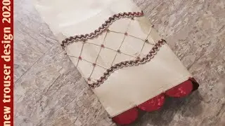 Stylish lace and beads Trouser/capri Design 2020  by||Alisha designing ( urdu,hindi)