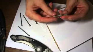 Хард юз тест рк на гвозде. Стали M390, CTS-204P и китайская неизвестная D2