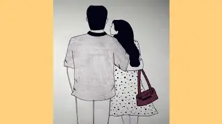 How to draw cute korean couple ||Drawing Toturial for beginners ||Easy drawing step by step