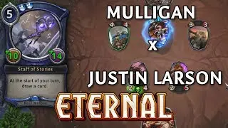 Storytime with Mulligan and...Justin Larson? | Felnscar vs. Icaria Blue | Eternal Card Game