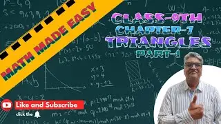 CLASS-9th CH-7 ( TRIANGLES) #NCERT #CBSE @mathsmadeeasy