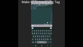 Make a Circle Using svg tag in HTML #shorts