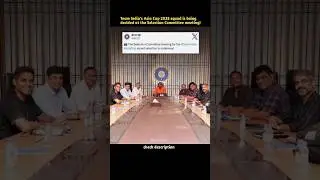 Team India's Asia Cup 2025 squad is being decided at the Selection Committee meeting ||