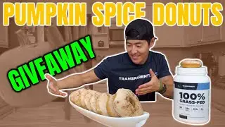 PUMPKIN PIE SPICE DONUTS l High Protein Low Calorie Dessert Recipe + GIVEAWAY