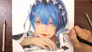 How to draw | Quick draw | Drawing tutorial | Drawing | Rem | Zero | #54