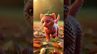 Cat + Fruits | Tropical Fruit Cat Creation | Unique Fruit Fusion Design! #youtube #cat #fusion