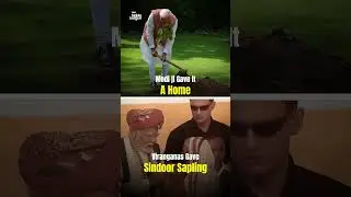 Our PM Narendra Modiji plants saplings donated by the viranganas of Kutch at PM awas in Delhi