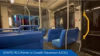 Santa Cruz Metro - A bus trip from RCC/ Porter to Bookstore/ Cowell & Stevenson onboard a D60LF