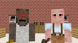 Monster School  Granny Challenge - Minecraft Animation Part 1