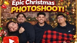4 HISPANICS DO A CHRISTMAS PHOTOSHOOT