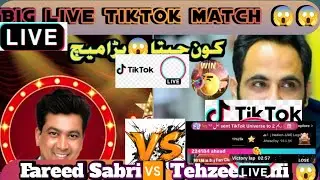 Tehzeeb Hafi and Fareed Sabri Live Face-off | TikTok Live Match Highlights