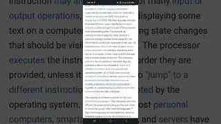 Executable code consists of machine language instructions