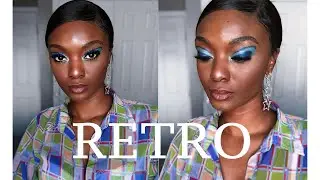 Another GRWM| Retro Blue Vibes