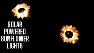 Solar Sunflower Lights | Solar Garden Light with Real Looking Flowers