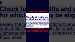 TIP to AVOID 2023 TAX REFUND DELAYS