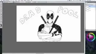 DEADPOOL DRAWING (NO TRACE)