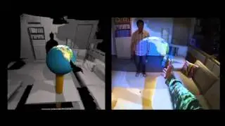 Dyadic Projected Spatial Augmented Reality